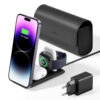 ESR Premium 3in1 Travel Wireless Charging Set 2C569A for iPhone MFi Apple Watch 5W AirPods Fast Charging White