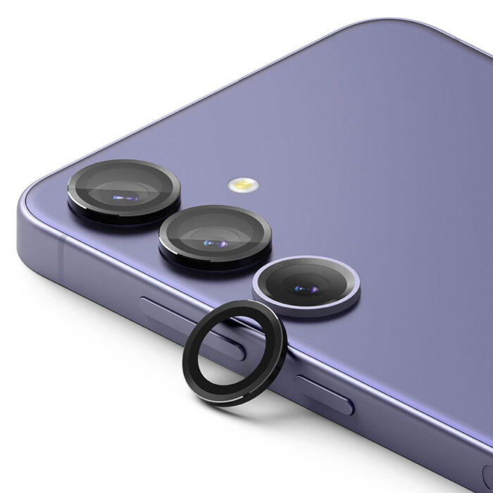 Folie Camera pentru Samsung Galaxy S24 Plus Ringke Camera Lens Frame Glass Black