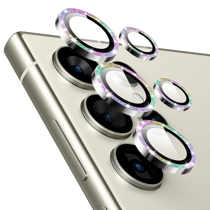 Folie Camera pentru Samsung Galaxy S24 Ultra ESR Lens Protector Tempered Glass Rhinestone