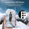 Folie Camera pentru Samsung Galaxy S24 Ultra ESR Lens Protector Tempered Glass Silver 2
