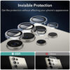 Folie Camera pentru Samsung Galaxy S24 Ultra set 2 ESR Lens Protector Tempered Glass Clear 1