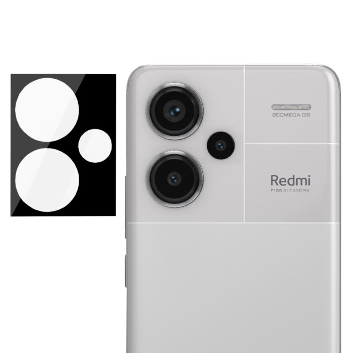 Folie Camera pentru Xiaomi Redmi Note 13 Pro 5G Techsuit Full Camera Glass Black