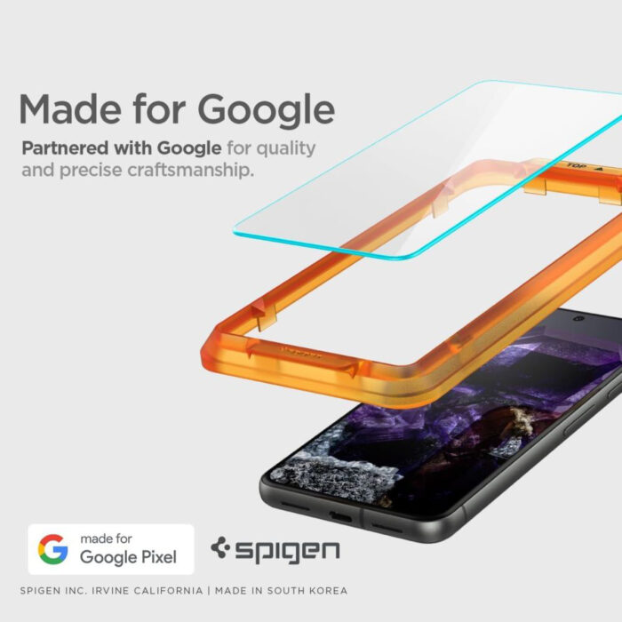 Folie pentru Google Pixel 8 set 2 Spigen Glas.TR Align Master Clear 3