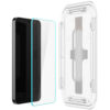 Folie pentru Samsung Galaxy S24 set 2 Spigen Glas.tR EZ FIT Clear 1