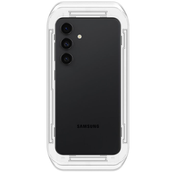 Folie pentru Samsung Galaxy S24 set 2 Spigen Glas.tR EZ FIT Clear 2