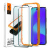 Folie pentru iPhone 14 Pro set 2 Spigen Glas.TR Align Master Black