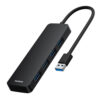 Hub USB la 4x USB 3.0 5Gbps 15cm Baseus UltraJoy Series B0005280B111 00 Black