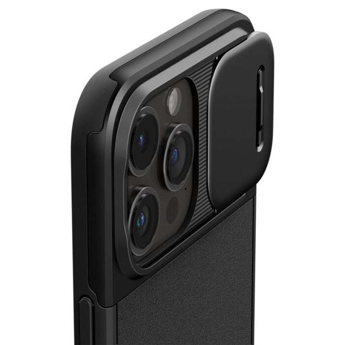 Husa iPhone 15 Pro Spigen Optik Mag Armor Black 6