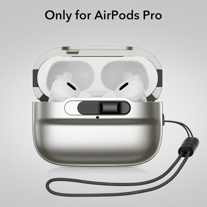 Husa pentru Apple AirPods Pro 1 2 ESR Pulse Magnetic HaloLock Titanium 2