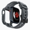 Husa pentru Apple Watch 4 5 6 SE SE 2 7 8 9 44mm45mm Curea Spigen Rugged Armor Pro Dark Grey 1