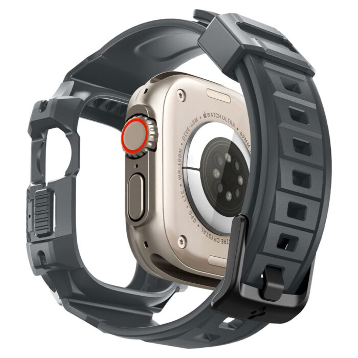 Husa pentru Apple Watch Ultra Ultra 2 Curea Spigen Rugged Armor Pro Dark Grey 1