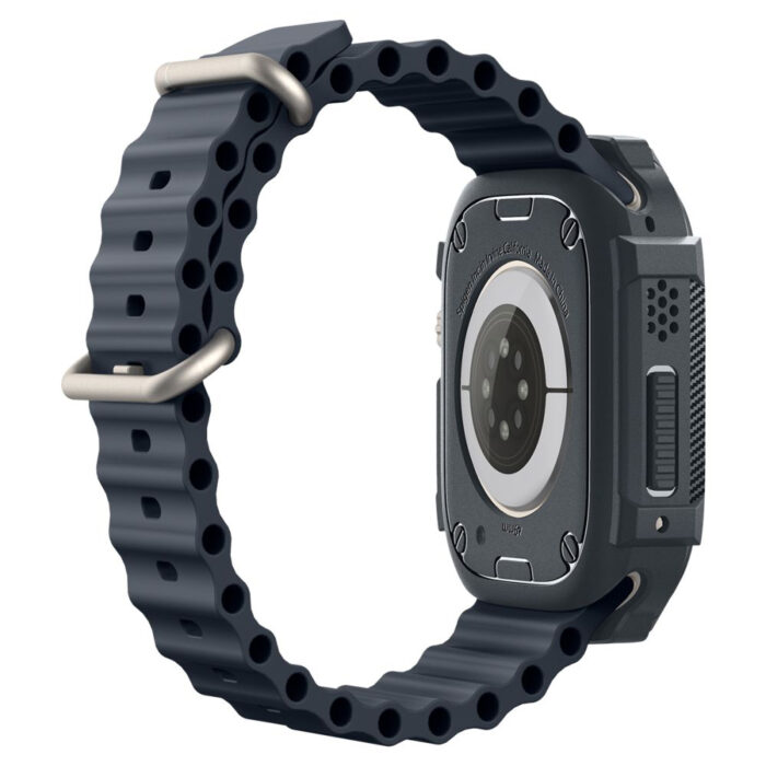 Husa pentru Apple Watch Ultra Ultra 2 Spigen Rugged Armor Dark Grey 5