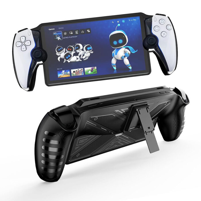 Husa pentru PlayStation Portal Remote Player Techsuit Rugged Silicone Kickstand Case X Design
