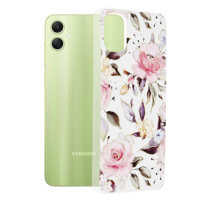 Husa pentru Samsung Galaxy A05 Techsuit Marble Series Chloe White