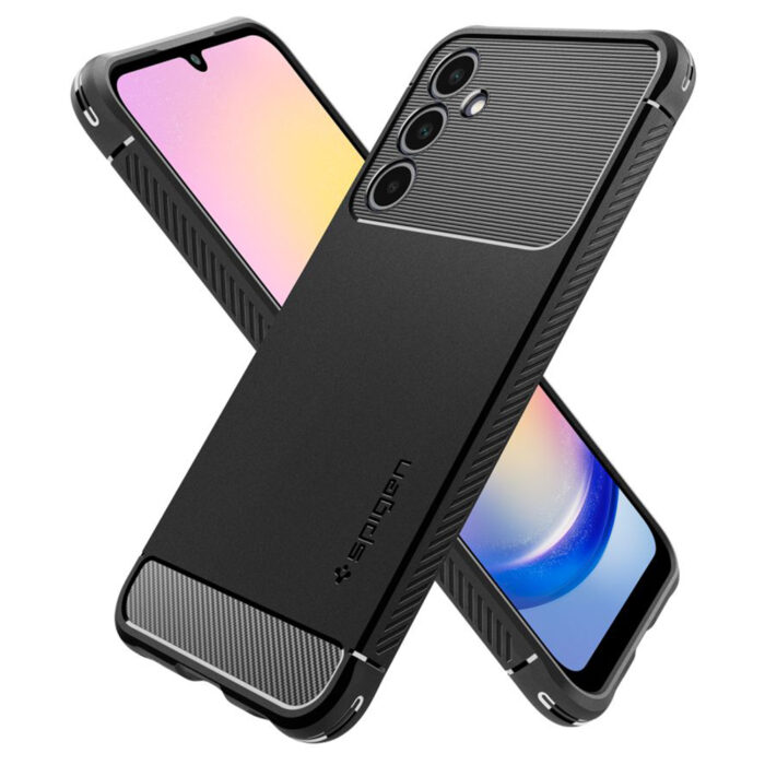 Husa pentru Samsung Galaxy A25 5G Spigen Rugged Armor Black 1