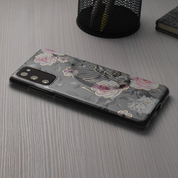 Husa pentru Samsung Galaxy A25 5G Techsuit Marble Series Bloom of Ruth Gray 4