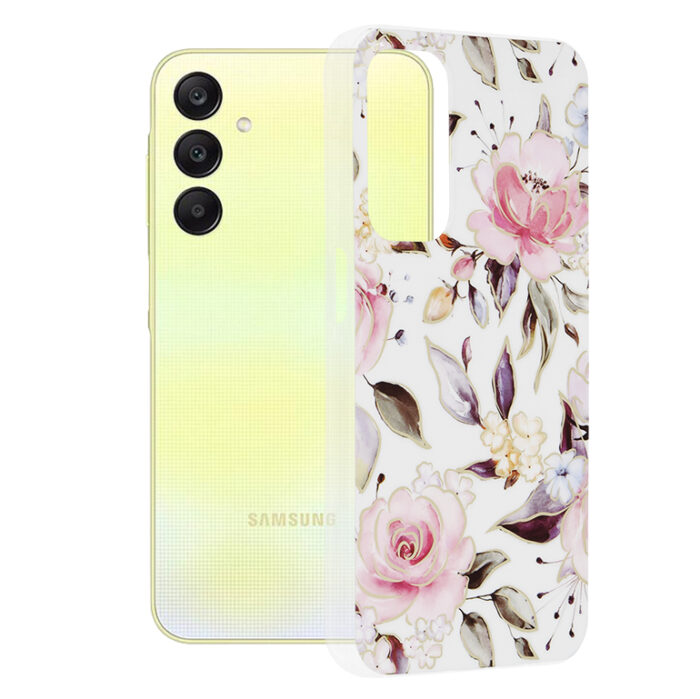 Husa pentru Samsung Galaxy A25 5G Techsuit Marble Series Chloe White