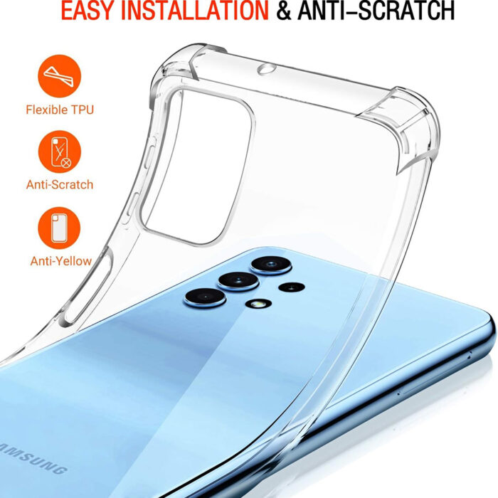 Husa pentru Samsung Galaxy A32 4G Techsuit Shockproof Clear Silicone Clear 4