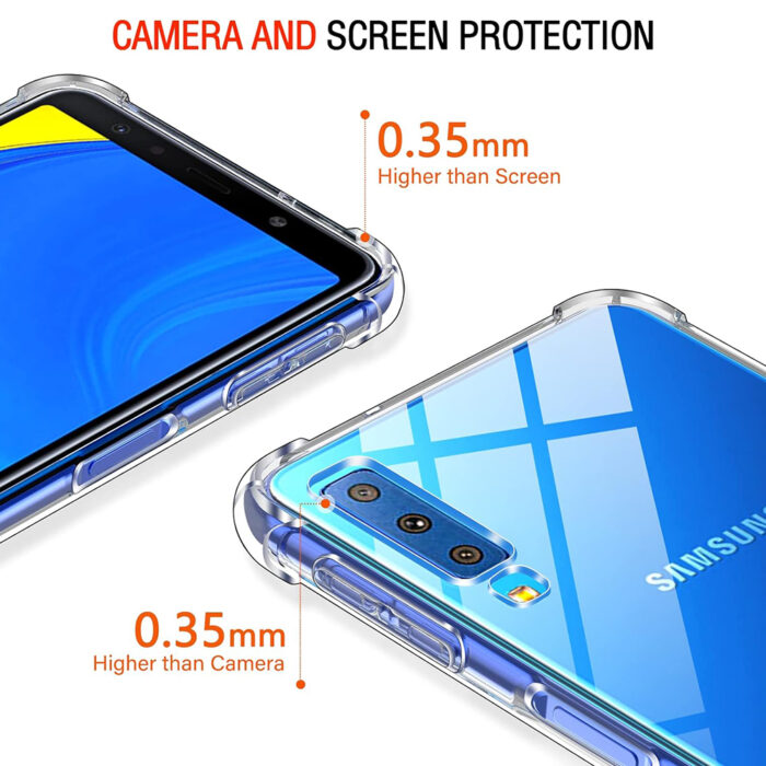 Husa pentru Samsung Galaxy A7 2018 Techsuit Shockproof Clear Silicone Clear 2