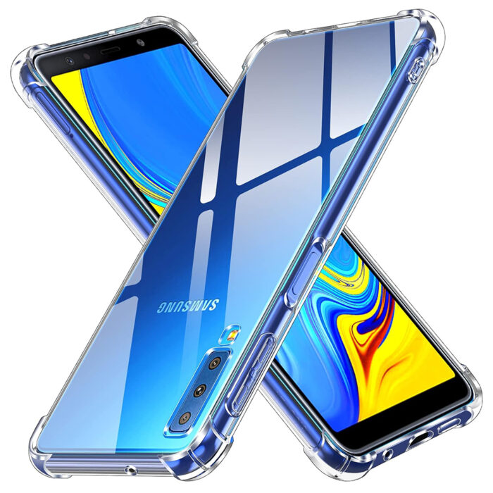 Husa pentru Samsung Galaxy A7 2018 Techsuit Shockproof Clear Silicone Clear