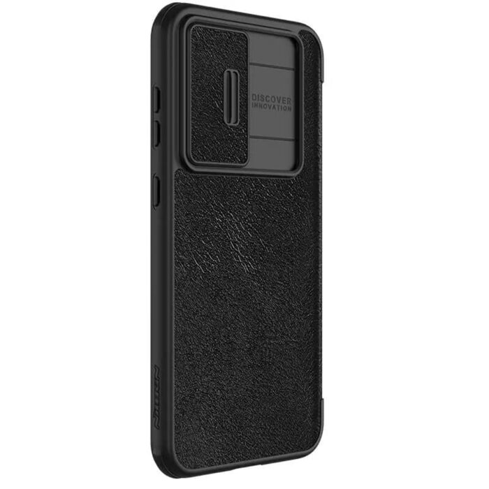 Husa pentru Samsung Galaxy S23 FE Nillkin Qin Pro Leather Case Black 3