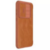 Husa pentru Samsung Galaxy S23 FE Nillkin Qin Pro Leather Case Brown 1