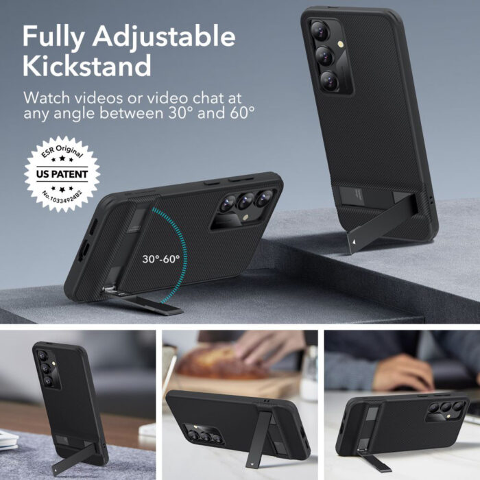 Husa pentru Samsung Galaxy S24 ESR Air Shield Boost Kickstand Black 3