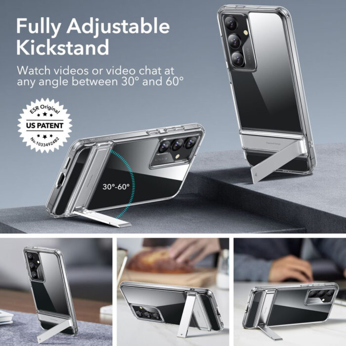 Husa pentru Samsung Galaxy S24 ESR Air Shield Boost Kickstand Clear 5