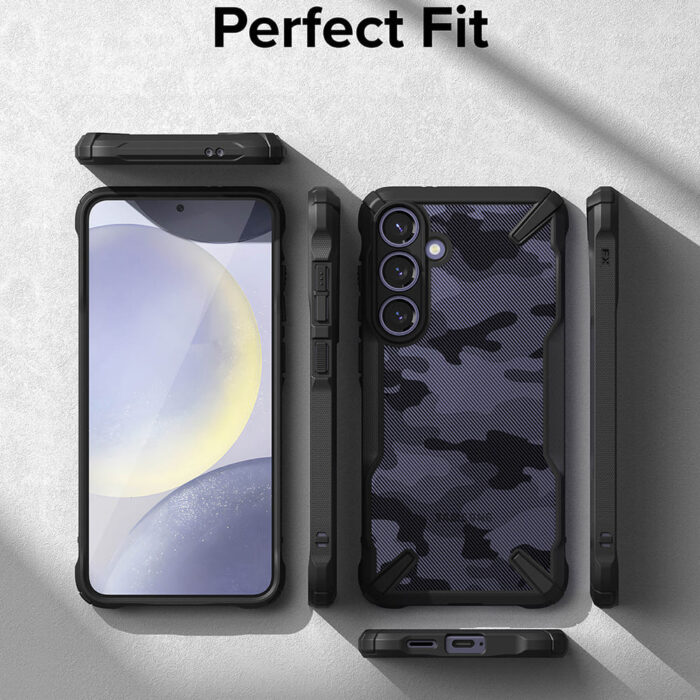 Husa pentru Samsung Galaxy S24 Plus Ringke Fusion X Design Camo Black 1