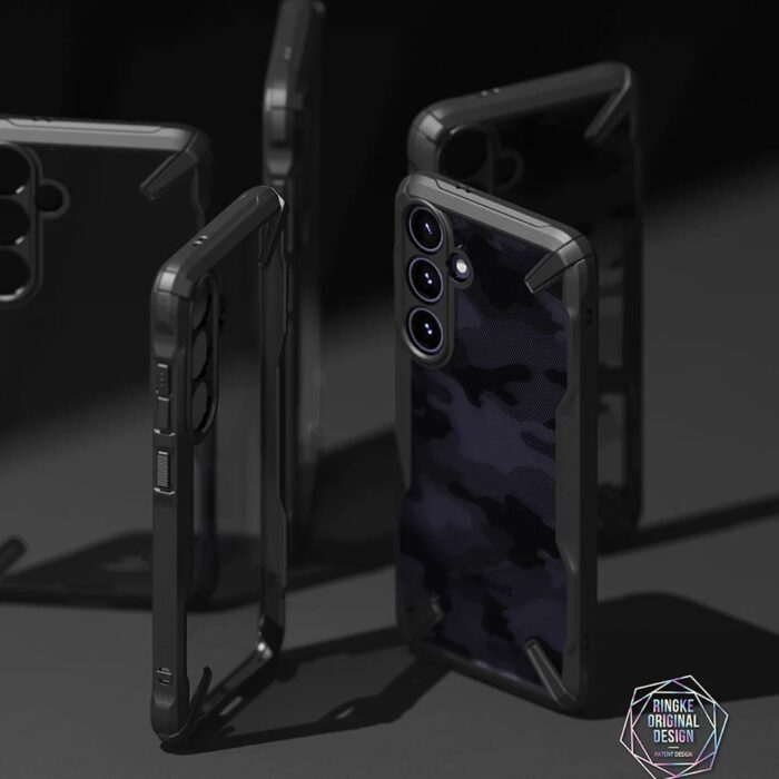 Husa pentru Samsung Galaxy S24 Plus Ringke Fusion X Design Camo Black 2