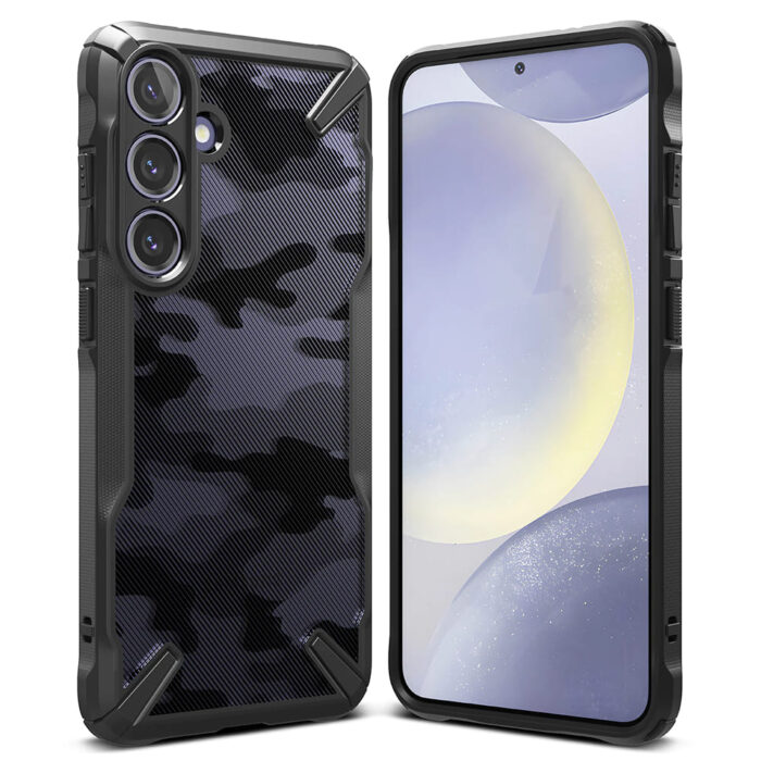 Husa pentru Samsung Galaxy S24 Plus Ringke Fusion X Design Camo Black