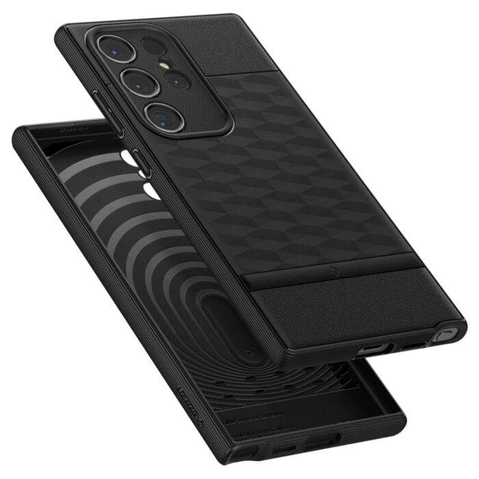 Husa pentru Samsung Galaxy S24 Ultra Spigen Caseology Parallax Matte Black 2