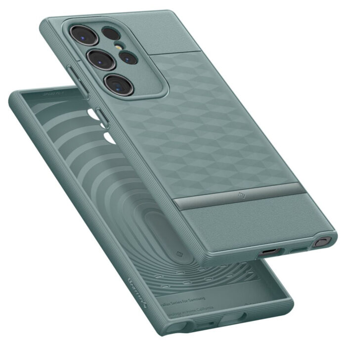 Husa pentru Samsung Galaxy S24 Ultra Spigen Caseology Parallax Sage Green 2