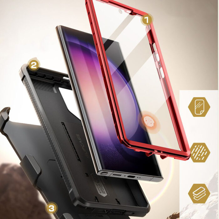 Husa pentru Samsung Galaxy S24 Ultra Supcase Unicorn Beetle Pro Ruddy 6