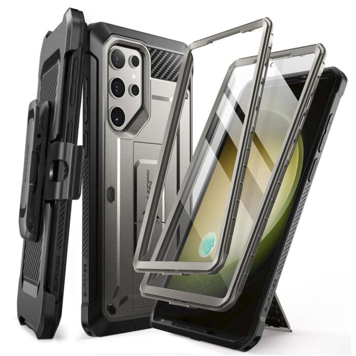 Husa pentru Samsung Galaxy S24 Ultra Supcase Unicorn Beetle Pro Titan Gray