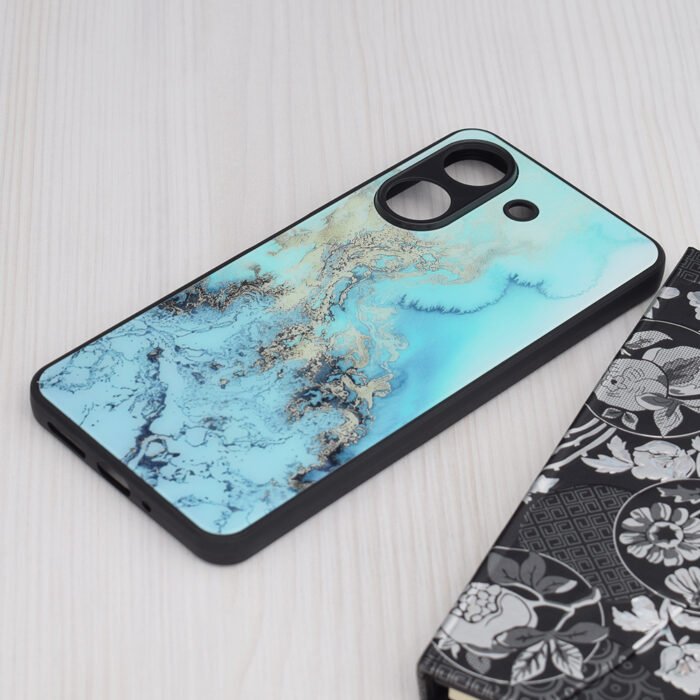 Husa pentru Xiaomi Redmi 13C 4G Poco C65 Techsuit Glaze Series Blue Ocean 2