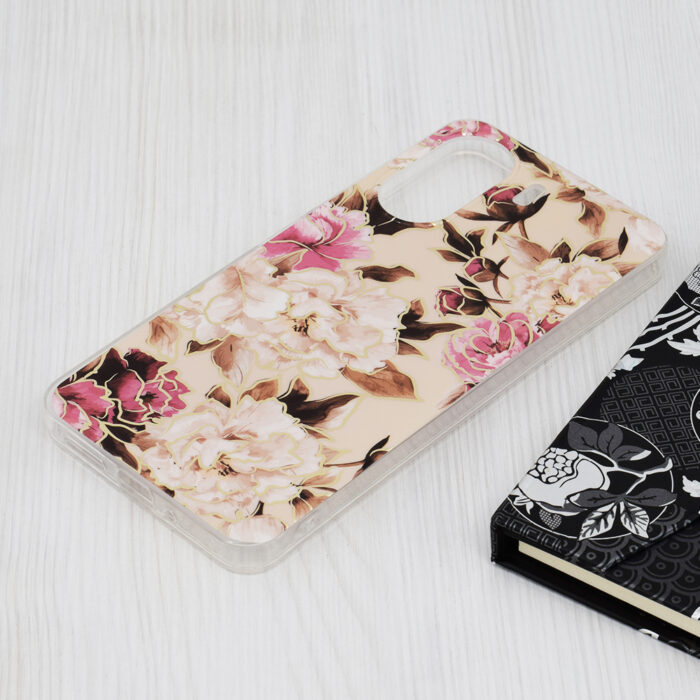 Husa pentru Xiaomi Redmi 13C 4G Poco C65 Techsuit Marble Series Mary Berry Nude 2