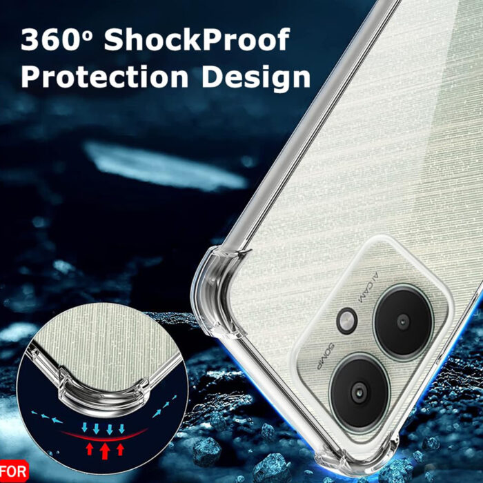 Husa pentru Xiaomi Redmi 13C 5G Poco M6 Techsuit Shockproof Clear Silicone Clear 3