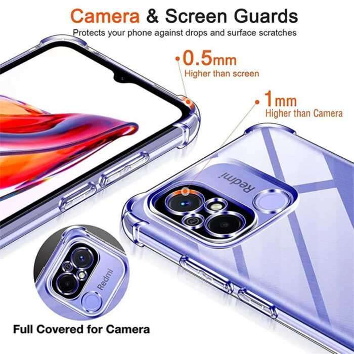 Husa pentru Xiaomi Redmi Note 11 Pro 4G Note 11 Pro 5G Note 12 Pro 4G Techsuit Shockproof Clear Silicone Clear 2
