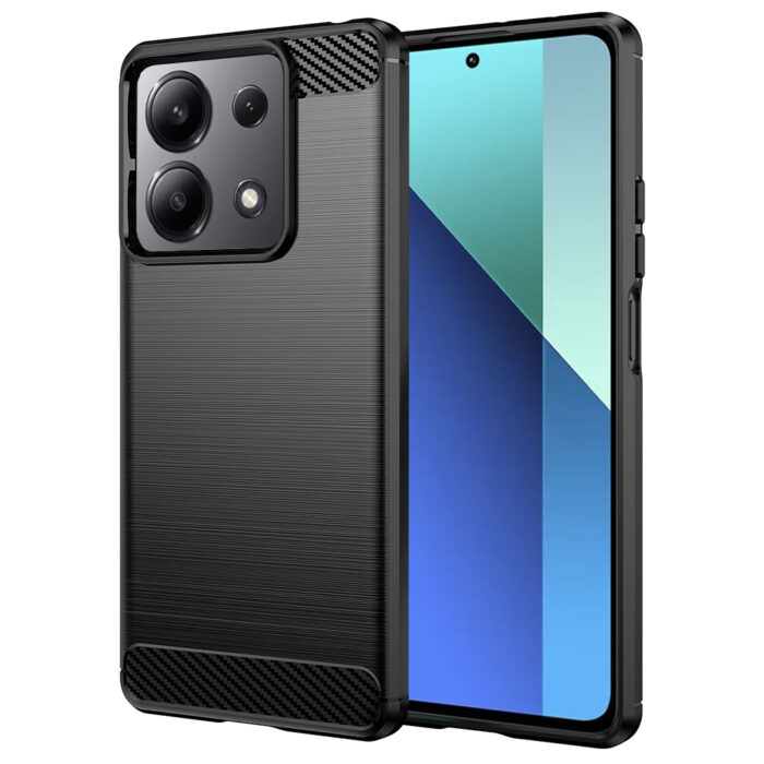 Husa pentru Xiaomi Redmi Note 13 4G Techsuit Carbon Silicone Black