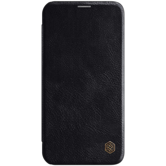 Husa pentru iPhone 12 Pro Max Nillkin QIN Leather Case Black 2