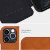 Husa pentru iPhone 12 Pro Max Nillkin QIN Leather Case Black 9
