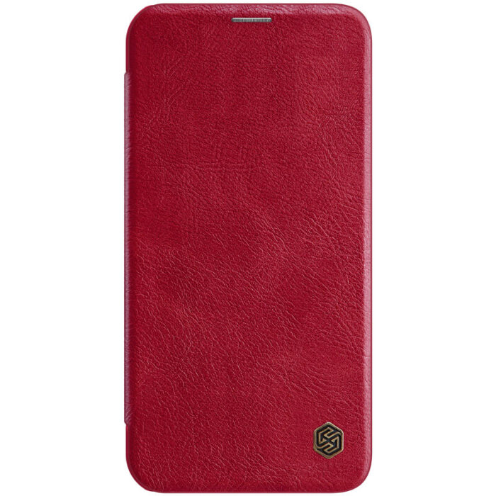 Husa pentru iPhone 12 Pro Max Nillkin QIN Leather Case Red 1