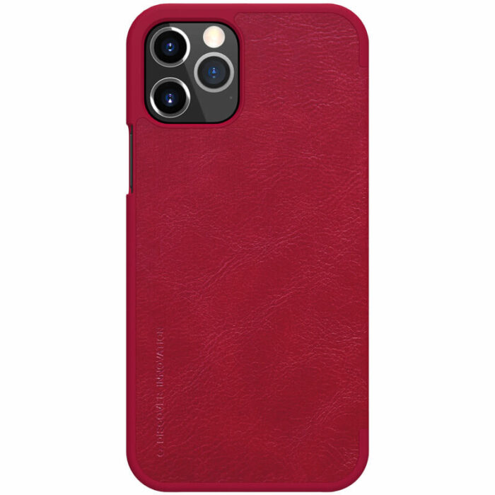 Husa pentru iPhone 12 Pro Max Nillkin QIN Leather Case Red