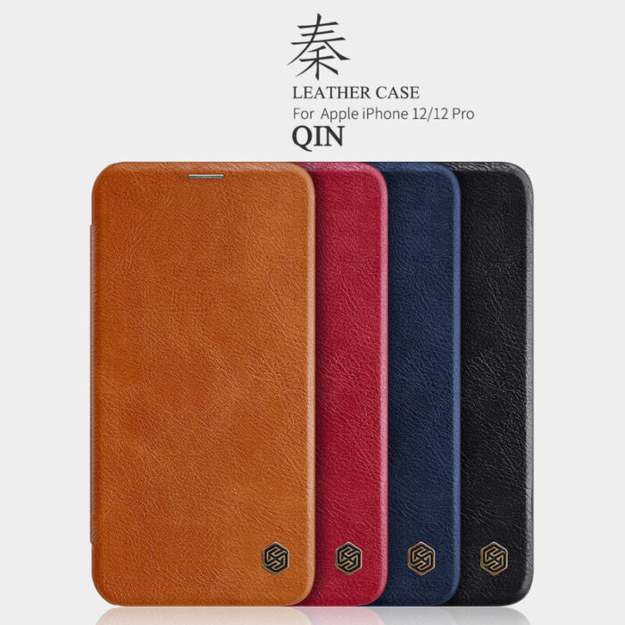 Husa pentru iPhone 12 Pro Max Nillkin QIN Leather Case Red 8