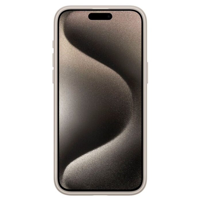 Husa pentru iPhone 15 Pro Max Spigen Ultra Hybrid Frost Natural Titanium 2