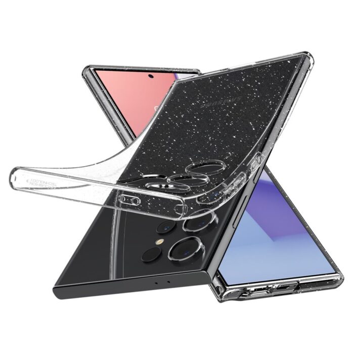 Huse pentru Samsung Galaxy S24 Ultra Spigen Liquid Crystal Glitter Crystal Quartz 2