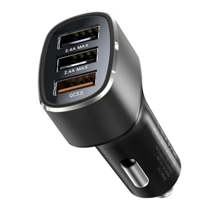 Incarcator 3x USB pentru Masina Yesido Y46 Black