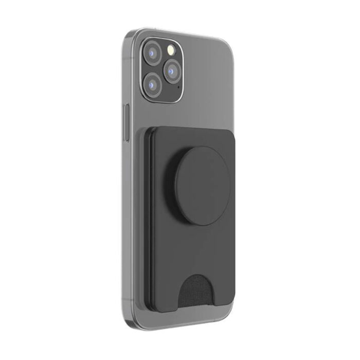 Portofel pentru telefon PopSockets PopWallet Magnetic MagSafe Black 4