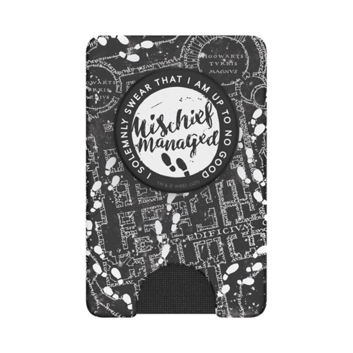 Portofel pentru telefon PopSockets PopWallet Mischief Managed Marauders Map 2